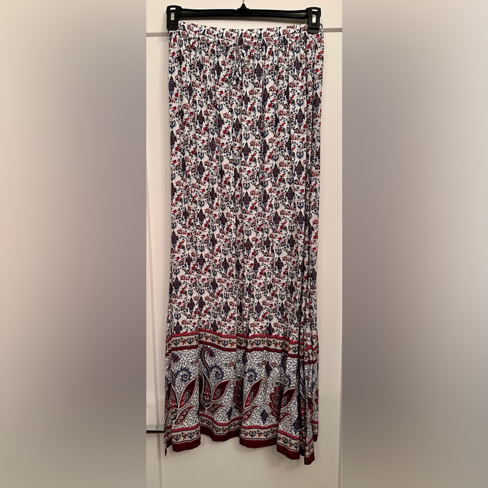 Zara Floral Print Maxi Skirt